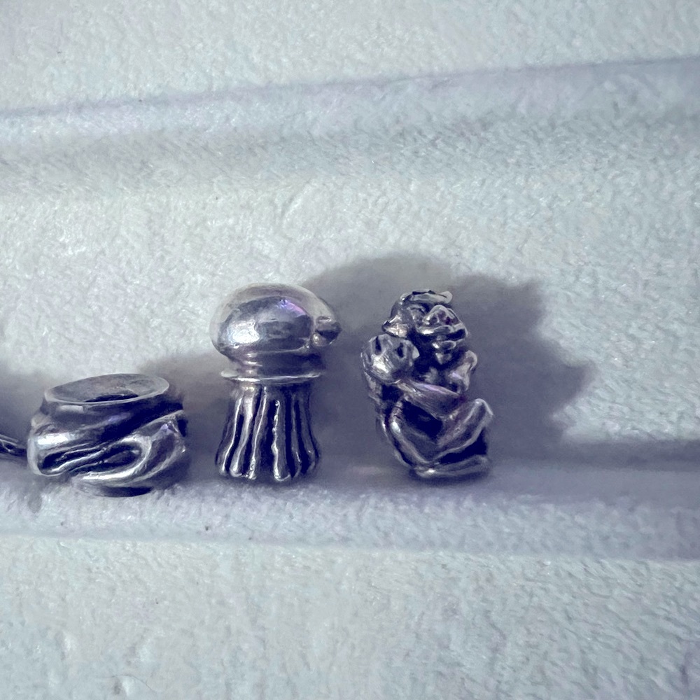 authentic sterling silver troll beads and clasp for bracelet